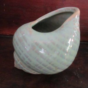 Ceramic Seashell vintage small vase or decorative bowl
